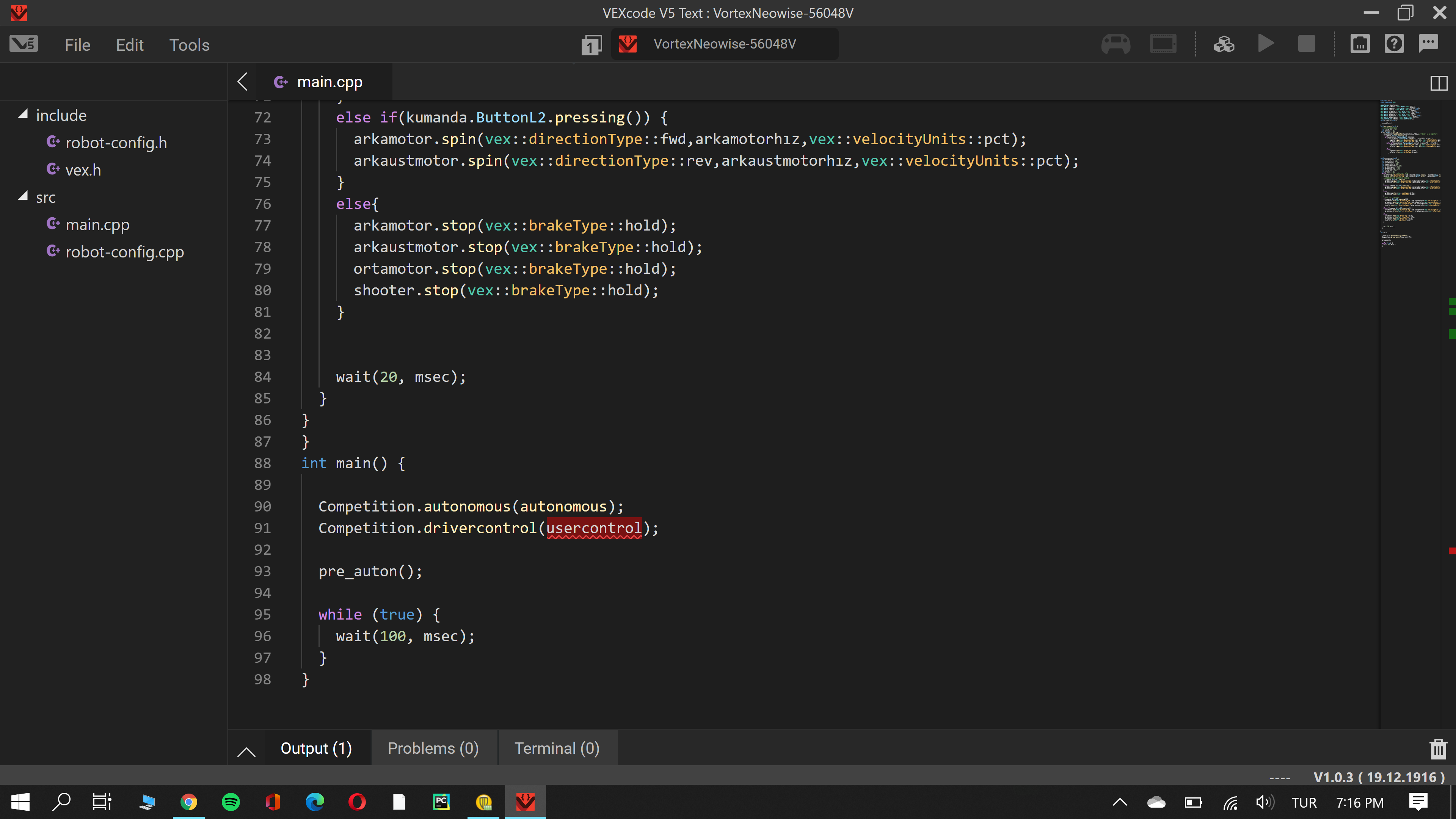 Vortex Neowise Programming Skills Challenge | Online Challenges